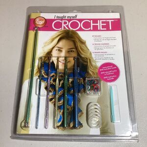 I Taught Myself Crochet - Beginner's Kit with Crochet Needles and DVD